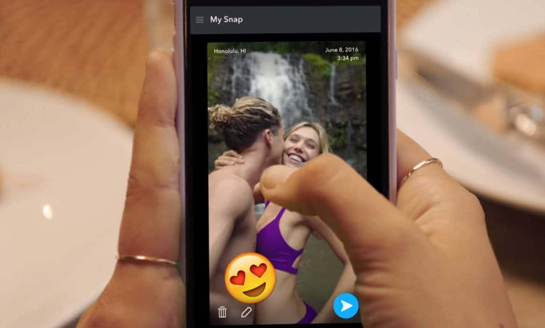 Snapchat advertenties op gedrag
