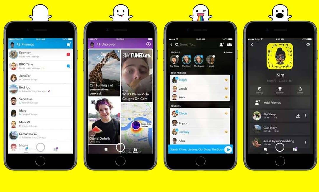 Nieuw Snapchat design komt eraan