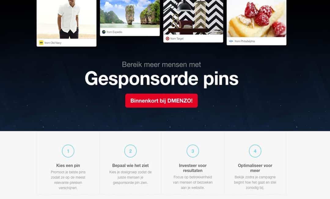 Update: Adverteren op Pinterest ook in Nederland gestart